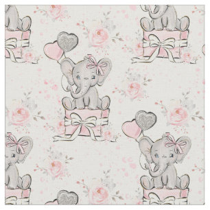 Rosa Gnistra Elephant Tyg