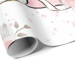 Rosa Gnistra Elephant Wrapping Papper Presentpapper