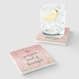 Rosa Gnistra Girly Glitzy Glam Glitter BeSnygg Stenunderlägg