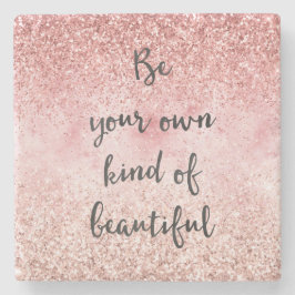 Rosa Gnistra Girly Glitzy Glam Glitter BeSnygg Stenunderlägg