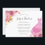 Rosa Gnistra Guld  Blommigt 60:e födelsedagen Inbjudningar<br><div class="desc">Rosa  Gnistra i Guld Dress Blommigt 60:e födelsedagsinbjudan Mer Möhippa blommigt design i vår butik!</div>