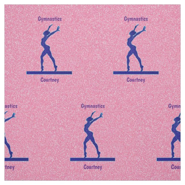 Rosa Gnistra Gymnastics Beam Fabric Tyg (Provkarta)