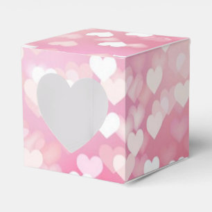 Rosa Gnistra Hearts Mönster Heart Favoritbox Presentaskar