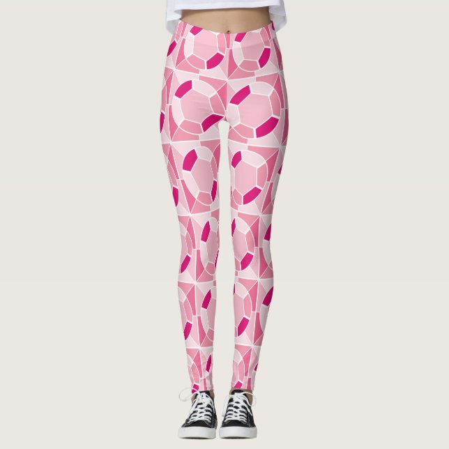 Rosa Gnistra Leggings (Framsida)