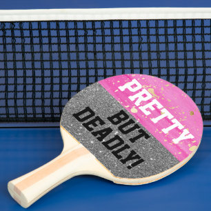Rosa Gnistra Söt, men daglig Ping Pong Pad Pingisracket