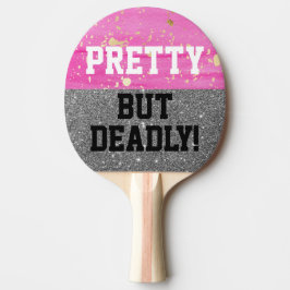 Rosa Gnistra Söt, men daglig Ping Pong Pad Pingisracket