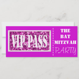 Rosa gnistra VIP Bat mitzvah party Inbjudningar