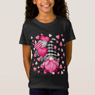 Rosa Gnome Black Buffalo Play Hat Valentines day T Shirt