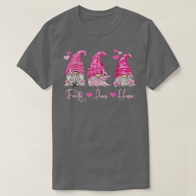 Rosa Gnome Breast Cancer Awareness 2425 T Shirt (Design framsida)