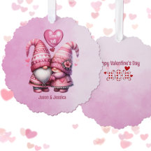 Rosa Gnome Valentine lite platt