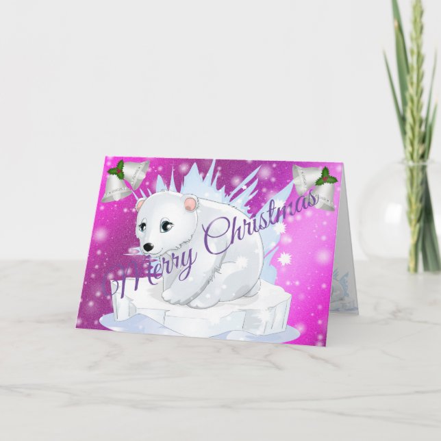 Rosa God jul Kort (Framsida)