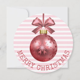 Rosa God jul Personlig Card Julkort