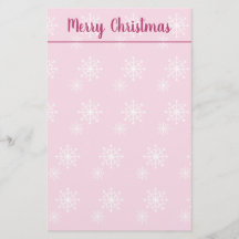 Rosa God jul Stationery