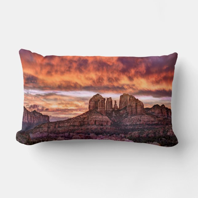 Rosa God morgon Glory Lumbarkudde (Framsida)