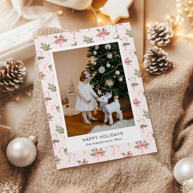 Rosa Godisstavar Tapet Foto Julkort (Skapare uppladdad)