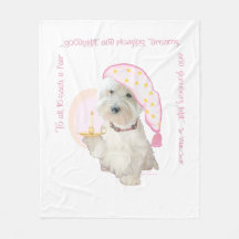 Rosa Godnatts Westie med Ljus