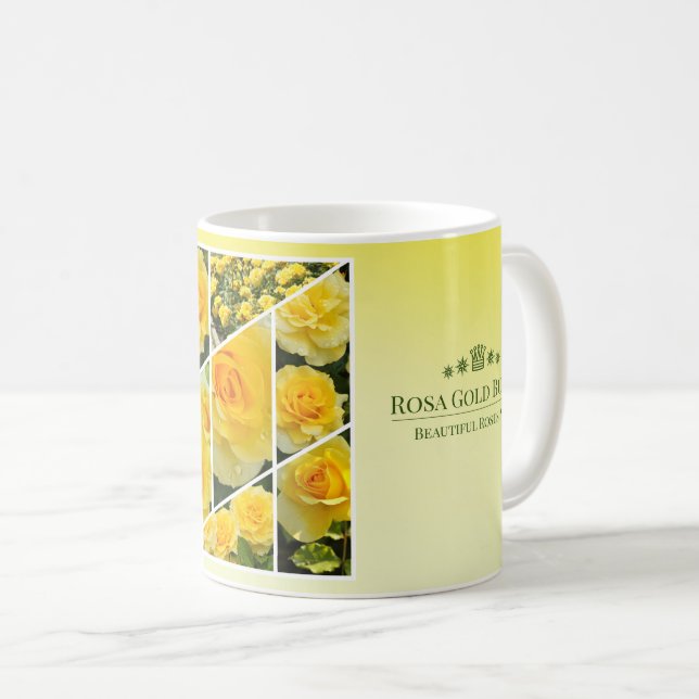 Rosa Gold Bunny コーヒーマグカップ Kaffemugg (Framsida höger)