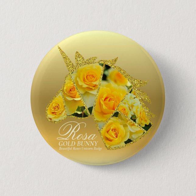 Rosa Gold Bunny Knapp (Framsida)