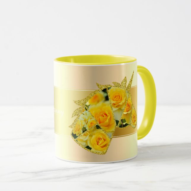 Rosa Gold Bunny Mugg (Framsida höger)