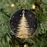Rosa Golden Julgran Julgransprydnad Keramik<br><div class="desc">Rosa Golden Julgran Ceramic Ornament</div>