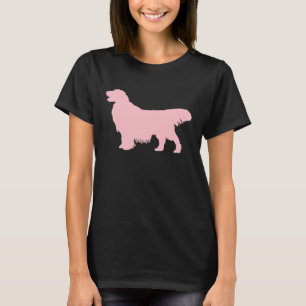 Rosa Golden Retriever Silhouette T Shirt