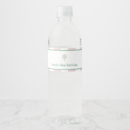 Rosa Golf Birthday Vattenflaska Labels Vattenflaska Etikett