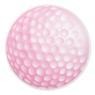 Rosa Golf Boll Design Knopp