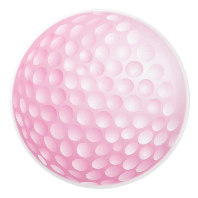 Rosa Golf Boll Design Knopp (Framsidan)