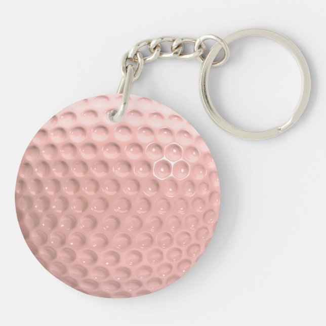 Rosa Golf Boll med Black Numbers Sport (Baksidan)