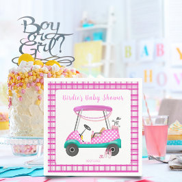Rosa Golf Cart Baby levererar babyskor för  Pappersservett