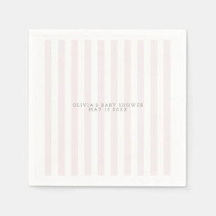 Rosa golf cart babyduschnapkin pappersservett