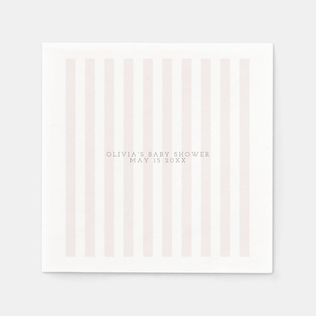 Rosa golf cart babyduschnapkin pappersservett (Framsidan)