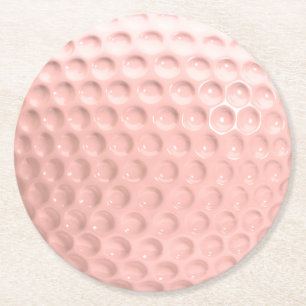 Rosa golfboll sport underlägg papper rund