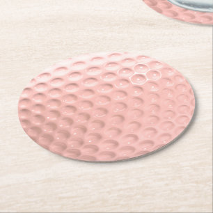 Rosa golfboll sport underlägg papper rund