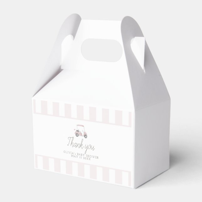 Rosa golfplatta presentaskar (Framsidan Sidan)