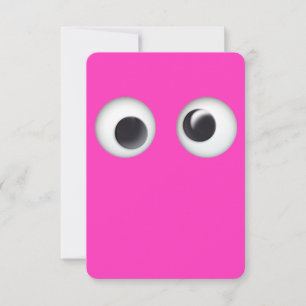 Rosa Googly Öga Valentindagen