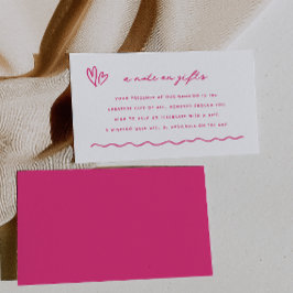 Rosa gör ett meddelande om gåvor