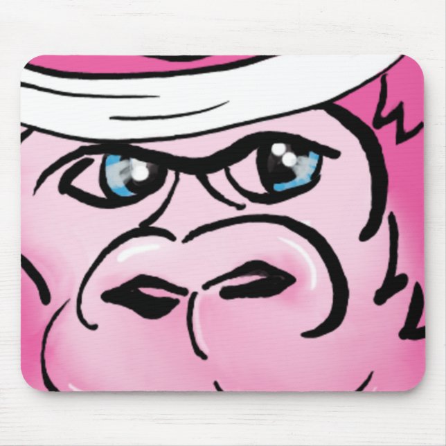 Rosa Gorilla med Sverige Musmatta (Framsidan)