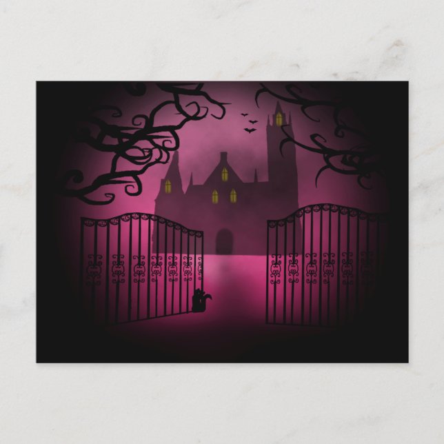 Rosa Gotham-vykort Vykort (Framsida)