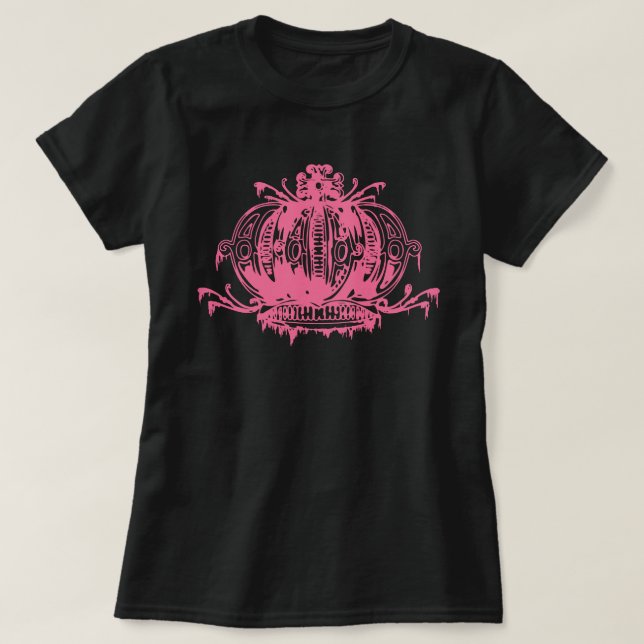 Rosa Gothic Decayed Krona T Shirt (Design framsida)