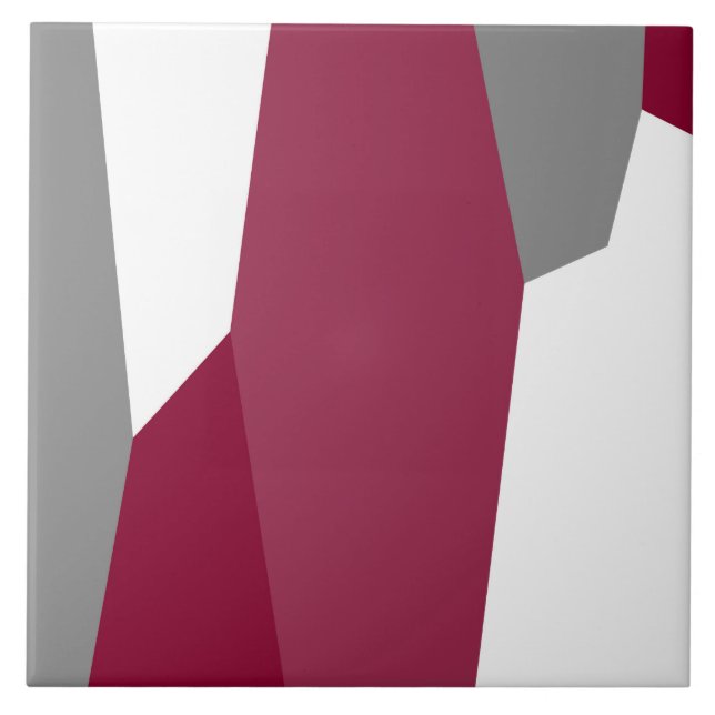 Rosa Grå och Vit   Kakelplatta (Framsidan)