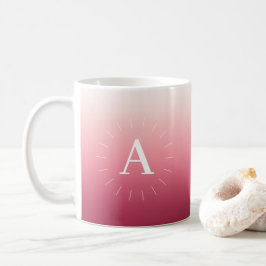 Rosa Gradient Initialer Mugg