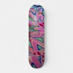 Rosa graffiti skateboard. skateboard bräda 20 cm