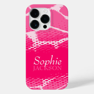 Rosa grafiskt djur iphone case