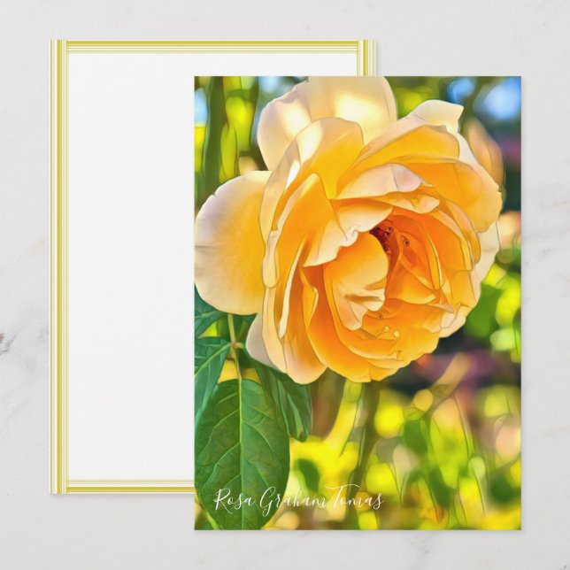 Rosa Graham Tomas: Flat Card (Fram/baksida)