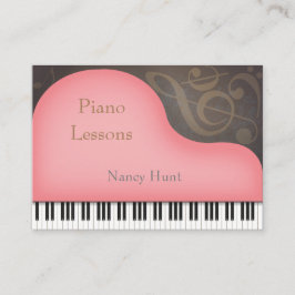 Rosa Grand Piano Child Friendly Music Visitkort