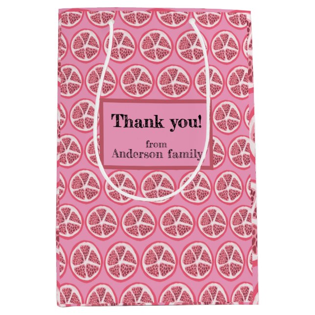 Rosa Grapefruit Gift Bag (Framsidan)