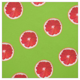 Rosa grapefruit pop art kitsch tyg