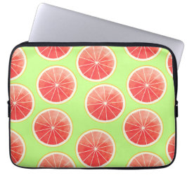 Rosa Grapefruit Slices Mönster Laptop Fodral