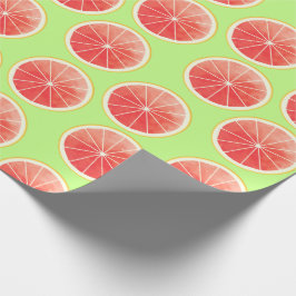 Rosa Grapefruit Slices Mönster Presentpapper